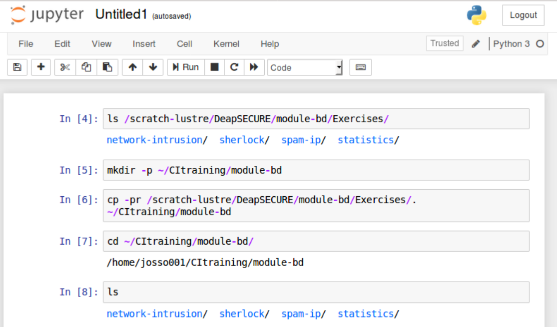 DeapSECURE module 2: Dealing with Big Data: Setup Jupyter Notebook